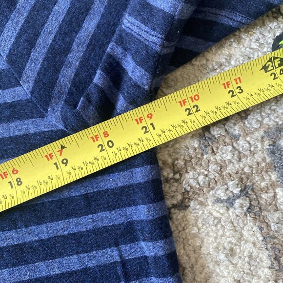 Mr Turk Short Sleeve Button Up Shirt Jersey Striped Men's Sz Medium Blue - Picture 6 of 11